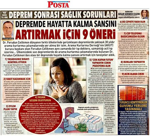 Depremde Hayatta Kalma Şansını Artırmak İçin 9 Öneri!