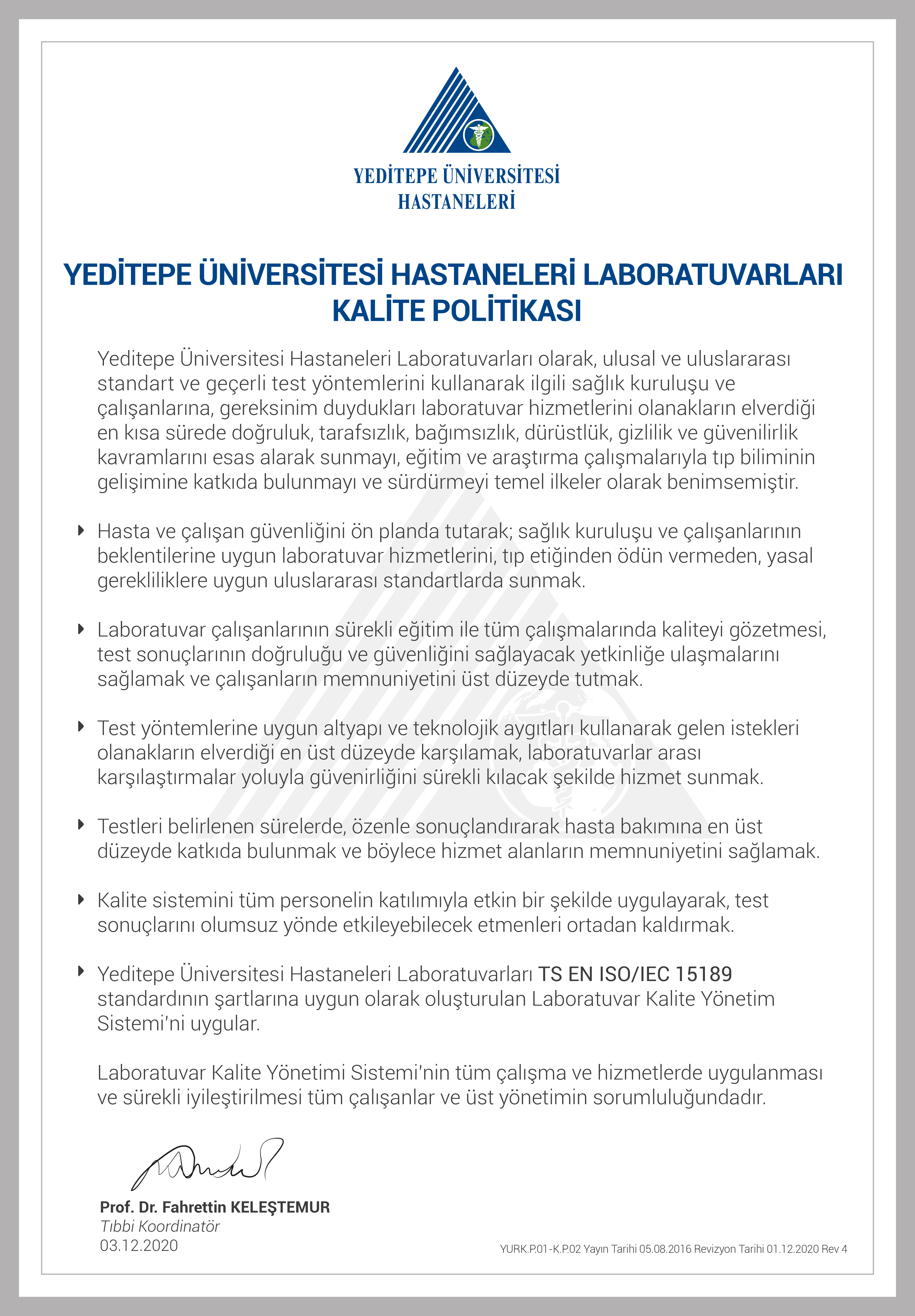 YURK.P.01-K.P.02 Yeditepe Üniversitesi Hastaneleri Laboratuvarları Kalite Politikası Rev 4.jpg