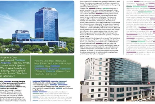 Does, The First And Only Antimicrobial Hospital, Yeditepe University Koşuyolu