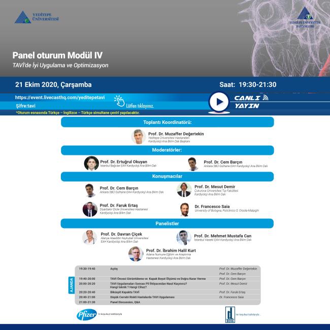 Panel Oturum - Modül IV | TAVİ' de İyi Uygulama ve Optimizasyon