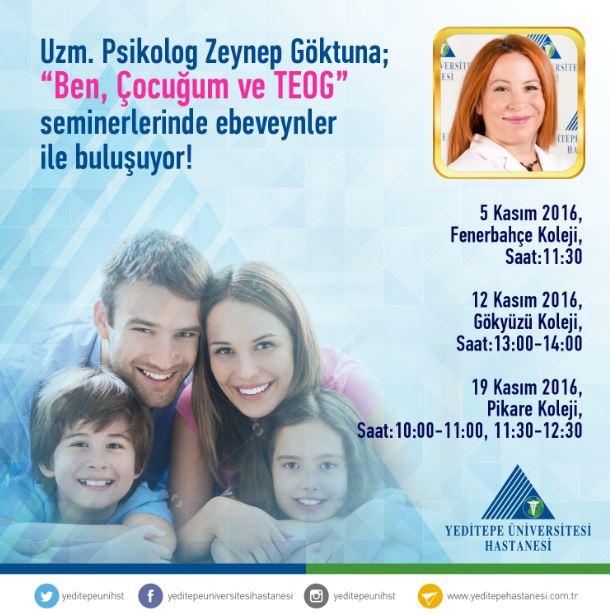 Ben, Çocuğum ve TEOG Seminerleri @Fenerbahçe Koleji, Gökyüzü Koleji ve Pikare Koleji