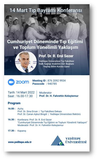 14 Mart Tıp Bayramı Konferansı