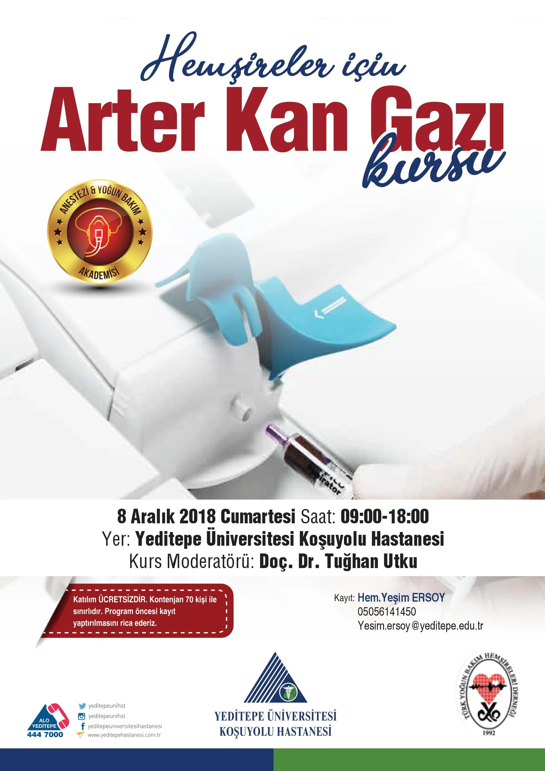 Hemşireler İçin Arter Kan Gazı Kursu