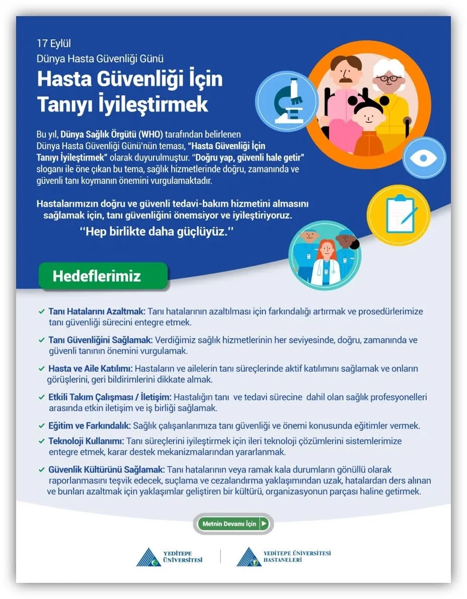 Dünya Hasta Güvenliği Günü 17 Eylül 2024