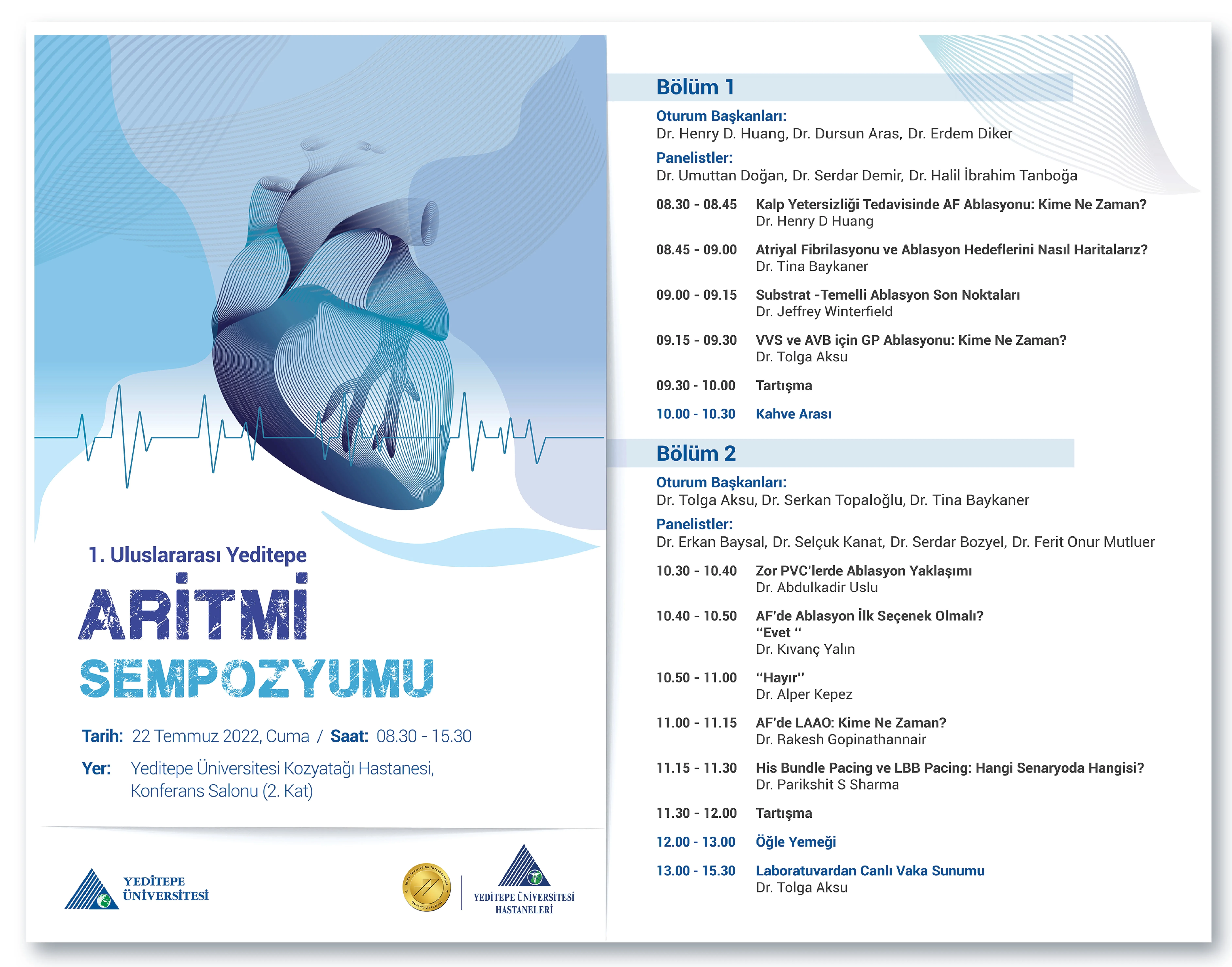 1. Yeditepe Aritmi Sempozyumu