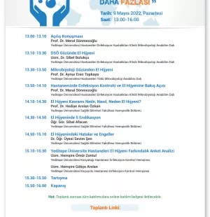 5 Mayıs Dünya El Hijyeni Toplantısı